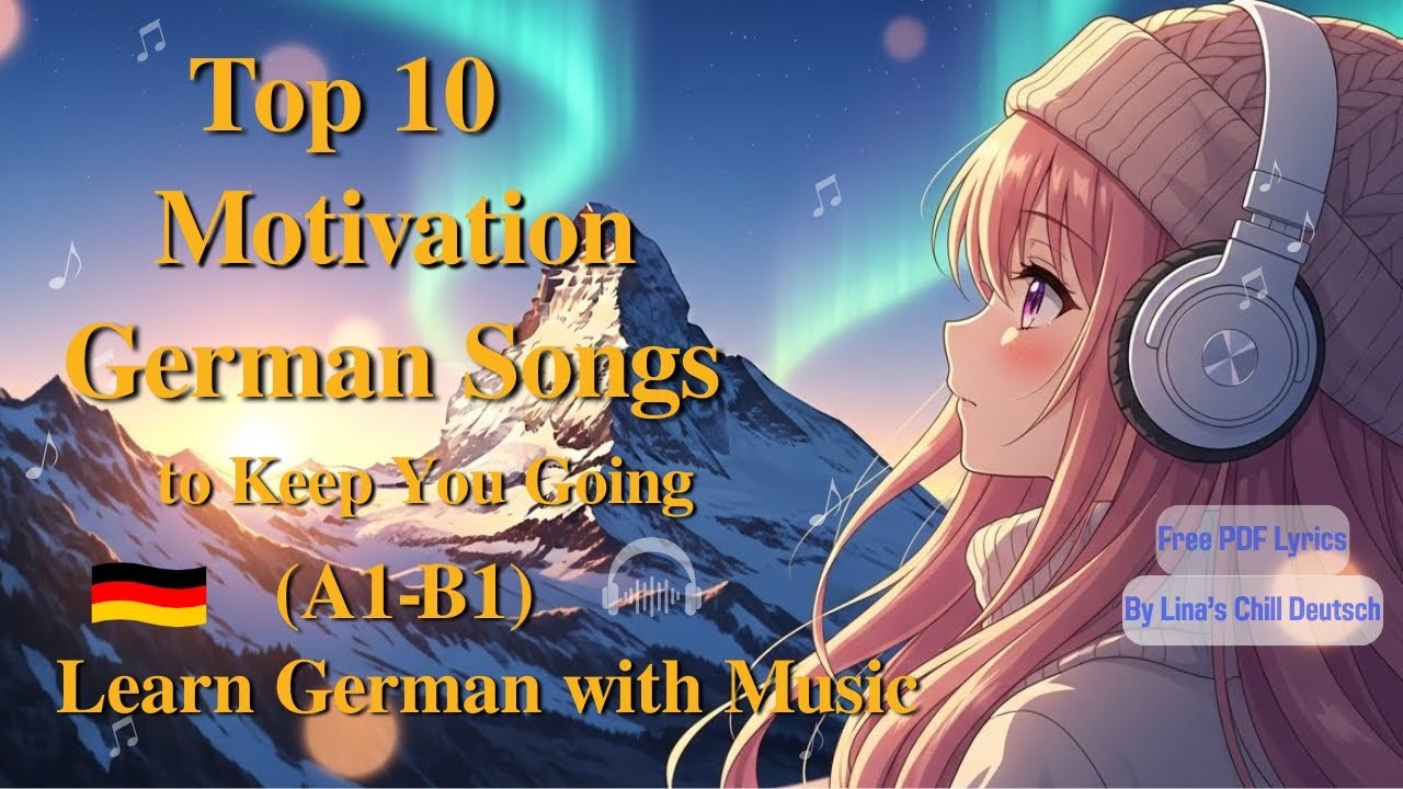 Top 10 Motivation German Songs to Keep You Going 🇩🇪| Easy German Listening (A1–B1)