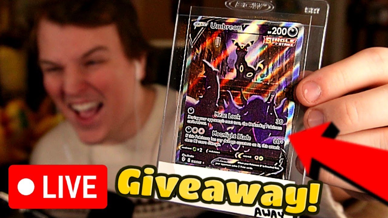 🔴 LIVE FREE UMBREON ALT ART GIVEAWAY FREE CARD GIVEAWAYS!!! YouTube