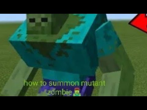 how to summon mutant zombie in Minecraft - YouTube