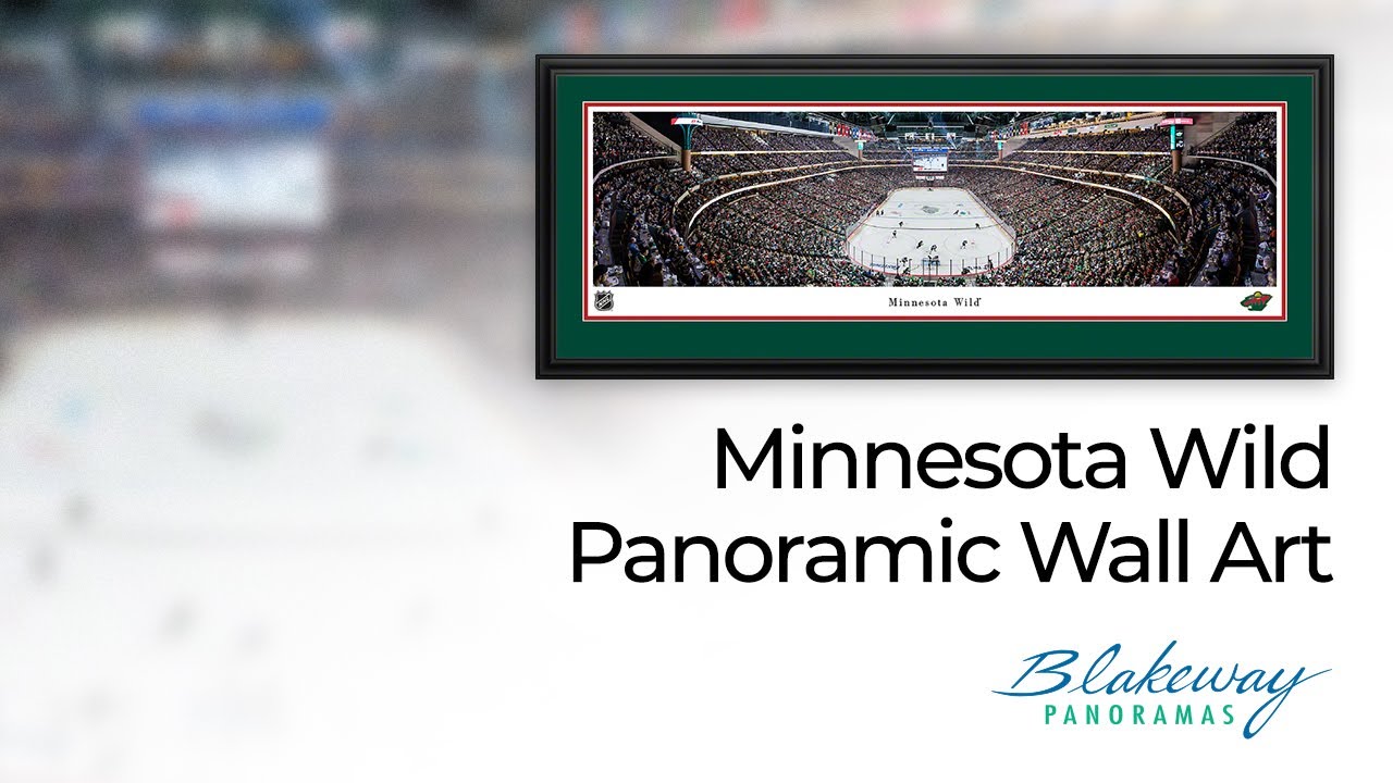 Minnesota Wild Panoramic Picture - Xcel Energy Center NHL Fan Cave Decor