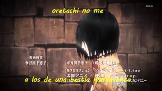 Video thumbnail of "Ending Full shingeki no kyojin Great Escape (Sub Español)"