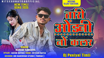 Mahesh Nargawa New Timli 2025 | तारी ओड़नी कलर | Ld Dodva New Timli 2025 | Vishnu Bhil New Timli