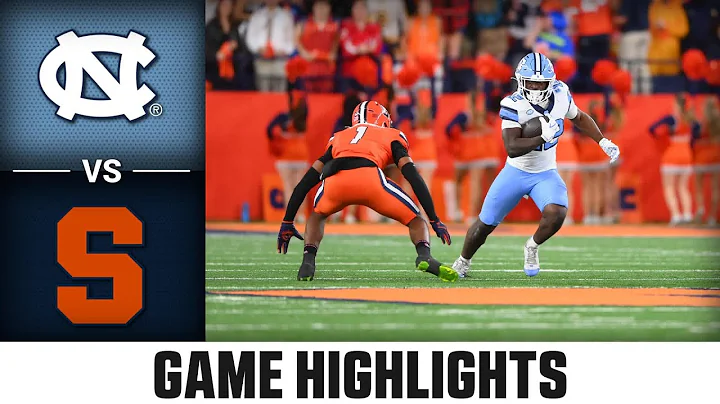 North Carolina vs Syracuse Game Highlights | 2025 ACC Football