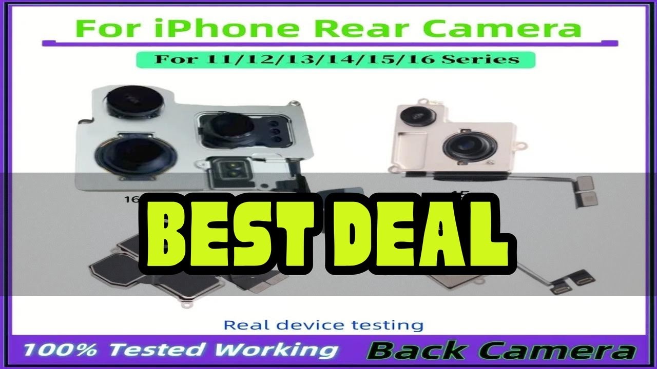 Rear Camera Authentic For iPhone 11 12 13 16 Pro Max Back Camera 12 Mini 14 15 Plus Parts Rear Main
