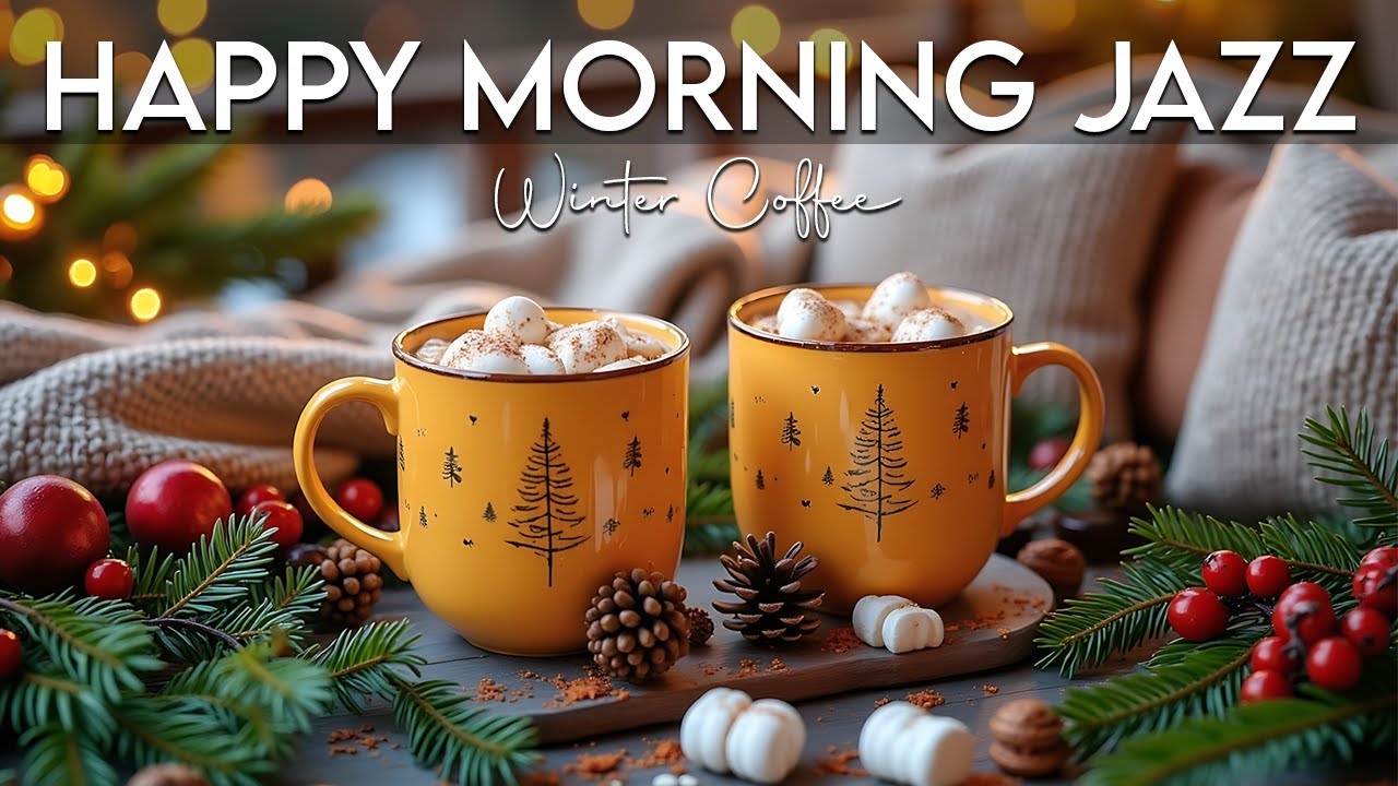 Happy Morning Winter Jazz ❄️ December Jazz Cafe Background Music & Bossa Nova Piano for Relaxation