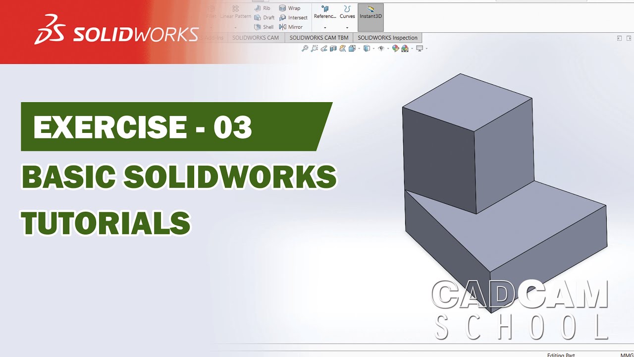 EXERCISE 3 | Basic Solidworks Tutorials - YouTube