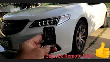 DIY quick install guide: 2017 Acura TLX 3x lock remote start.