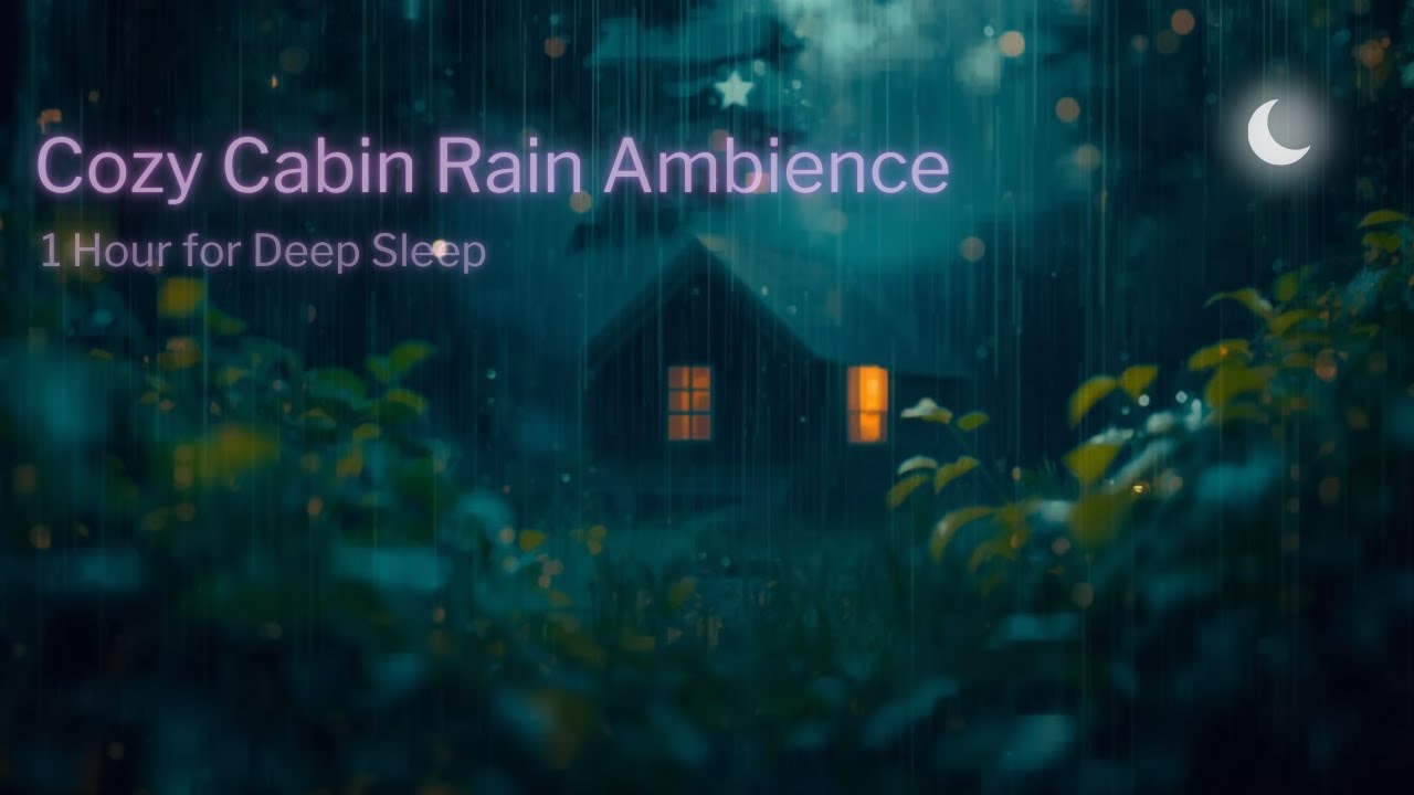 Cozy Cabin Rain Ambience – 1 Hour for Deep Sleep - YouTube