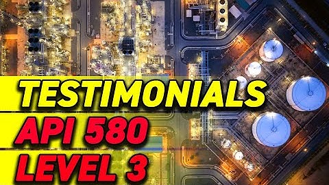 Testimonial 3 for API 580 Exam Prep Course - Level 3