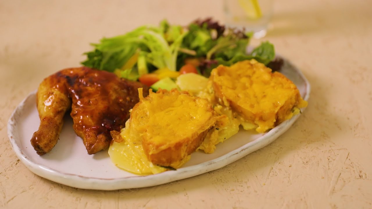 Garlic Bread Potato Bake