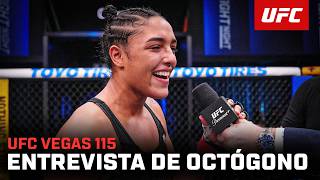 Famous Octagon Interview with Alice Pereira | UFC Vegas 115 Net Worth