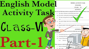 Model Activity Task Class 6 English #modelactivitytaskclass6english