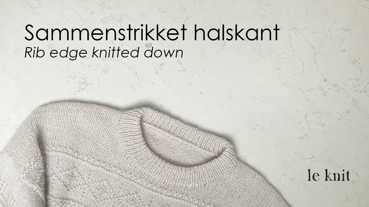 Sammenstrikket halskant
