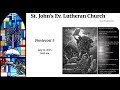 July 13, 2025 - 8:00 Service