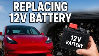 How to replace the 12 V battery on Tesla model 3￼
