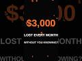 The $3K Hidden Tax  #Productivity #MakeMoneyOnline#AITools #shorts  #SideHustle #DigitalNomad
