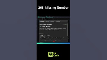Leetcode 268. Missing Number #shorts #python #leetcodechallenge #coding #leetcode #codingpractice