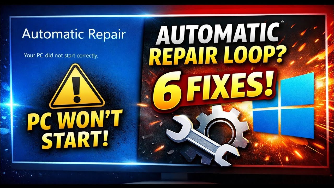 Repair Loop How to fix Automatic Repair Loop and Startup Repair in windows 10/11 in ...