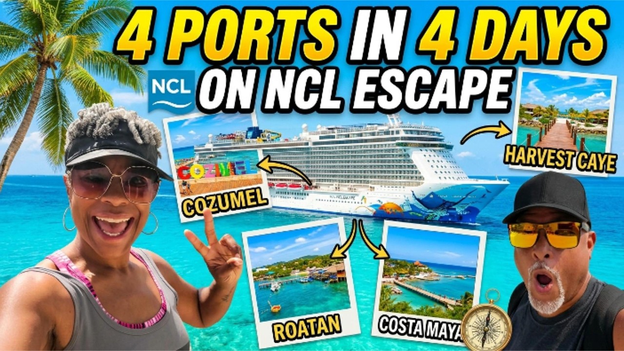 4 Ports in 4 Days on Norwegian Escape Caribbean Cruise!