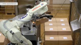 Unwrapping Carton Blanks At An Arla Dairy