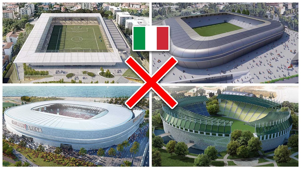 Stadiums never built in Italy 🇮🇹 Stadi mai costruiti in Italia