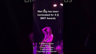 Congrats @Wetlegband On Your 2023 @Brits Noms! #Indiemusic #Wetleg #Brits