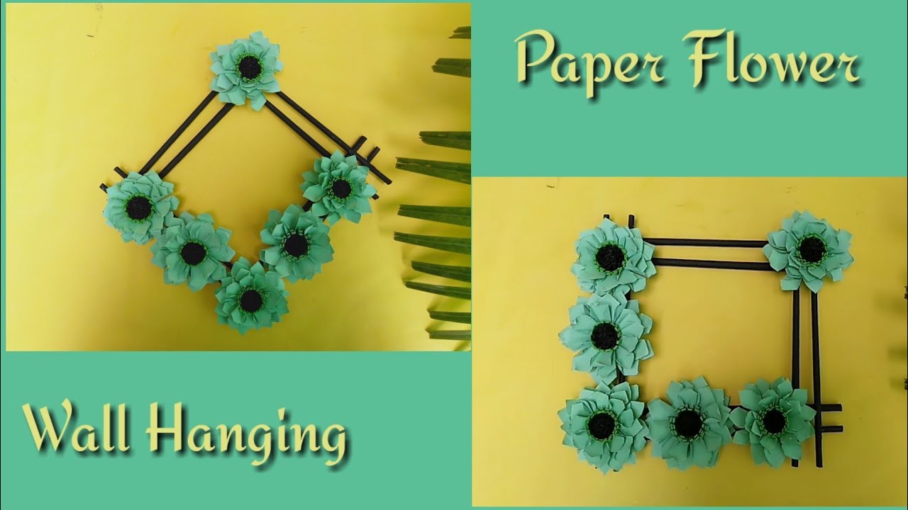 Paper Flower Wall Hanging Craft Idea !! DIY Room Decor !! By Sam Creation Talent
