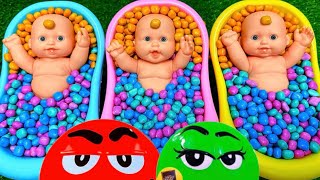 Full 3 Rainbow Bathtubs For Dolls - Combine Many Funny Speed Transformation Game Fun