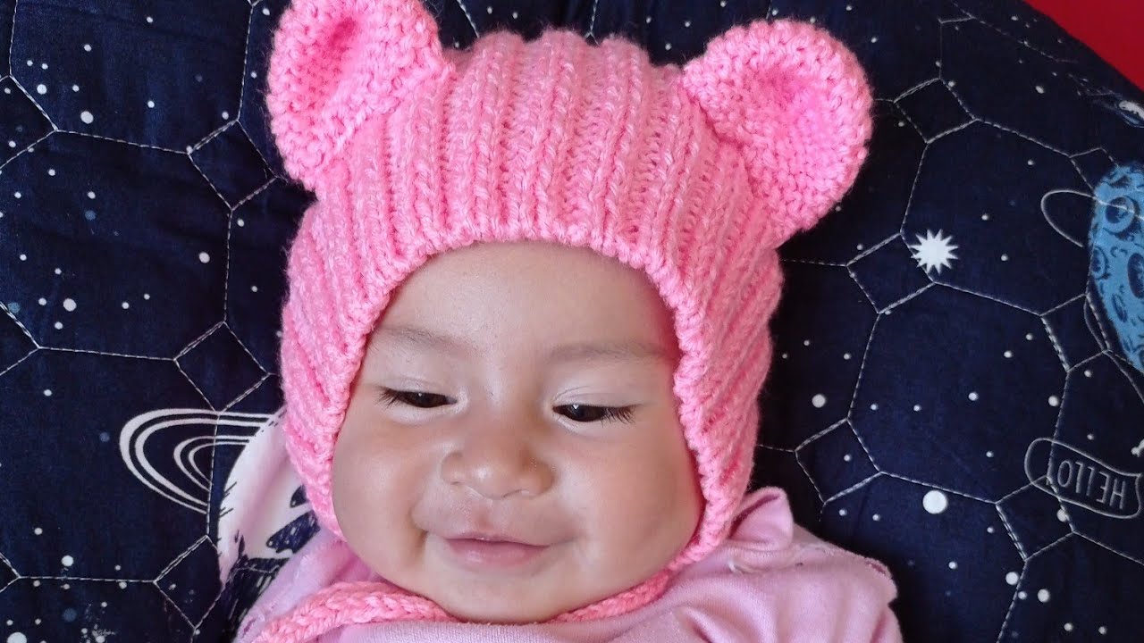 Orejas Hacer Gorro De Bebe A Ganchillo ?Gorro Bebe Orejas De OSO 3-6M A Crochet?Ganchillo Bear Hat