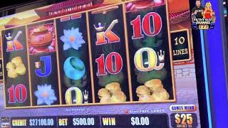 $500 BETS ONLY MASSIVE BACK TO BACK JACKPOTS!!!  DRAGON LINK!