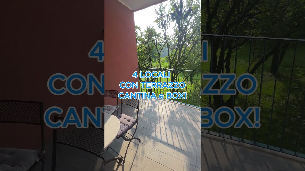 4 LOCALI con TERRAZZO, CANTINA e BOX!  