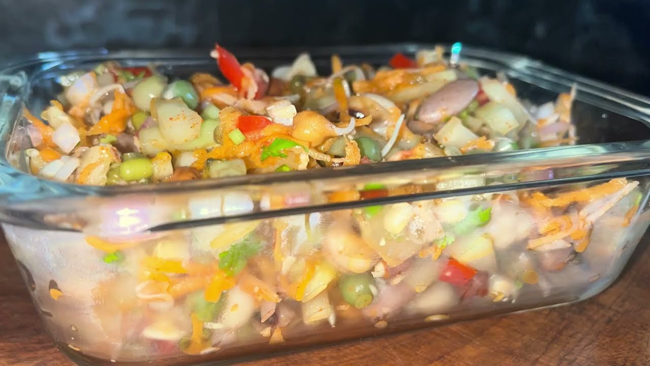 Healthy sprouts salad 🥗/ helps to lose your weight/ protein salad must try /