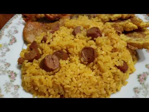 Puerto Rican Rice with Vienna Sausage
