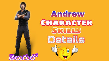 About Andrew Character Skills Details In Free Fire || Telugu