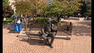 George Washington University Walk 4K🎓|  COLLEGE CAMPUS WALKING TOURS - Foggy Bottom Wash DC 🚶‍♂️🇺🇸