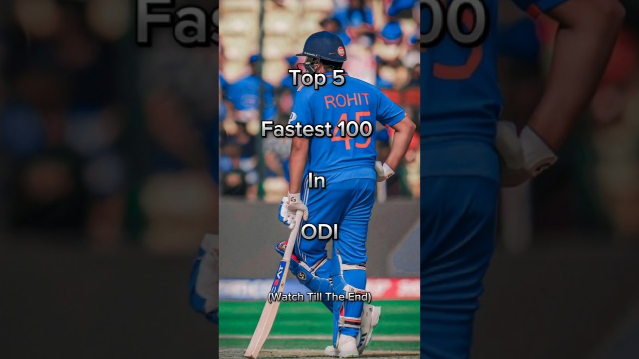 Top 5 Fastest 100 In ODI | Cricket | ODI | 