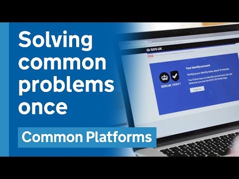 Solving common problems once: the idea behind Common Platforms