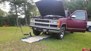 FORGOTTEN 1988 Chevrolet Silverado 5.7 350. First Start In 10 Years! Barn Find
