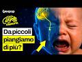 Perché i bambini piangono continuamente: i tipi di pianto e come evolvono da adulti