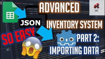 Godot Tutorial Importing Data From JSON & Spreadsheet | Godot Inventory System Part 2