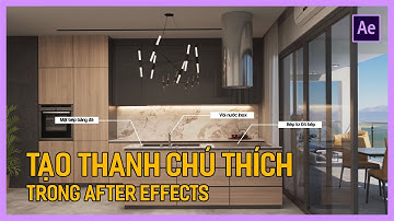 Tạo chú thích trong After Effects | Tú Thanh Blog