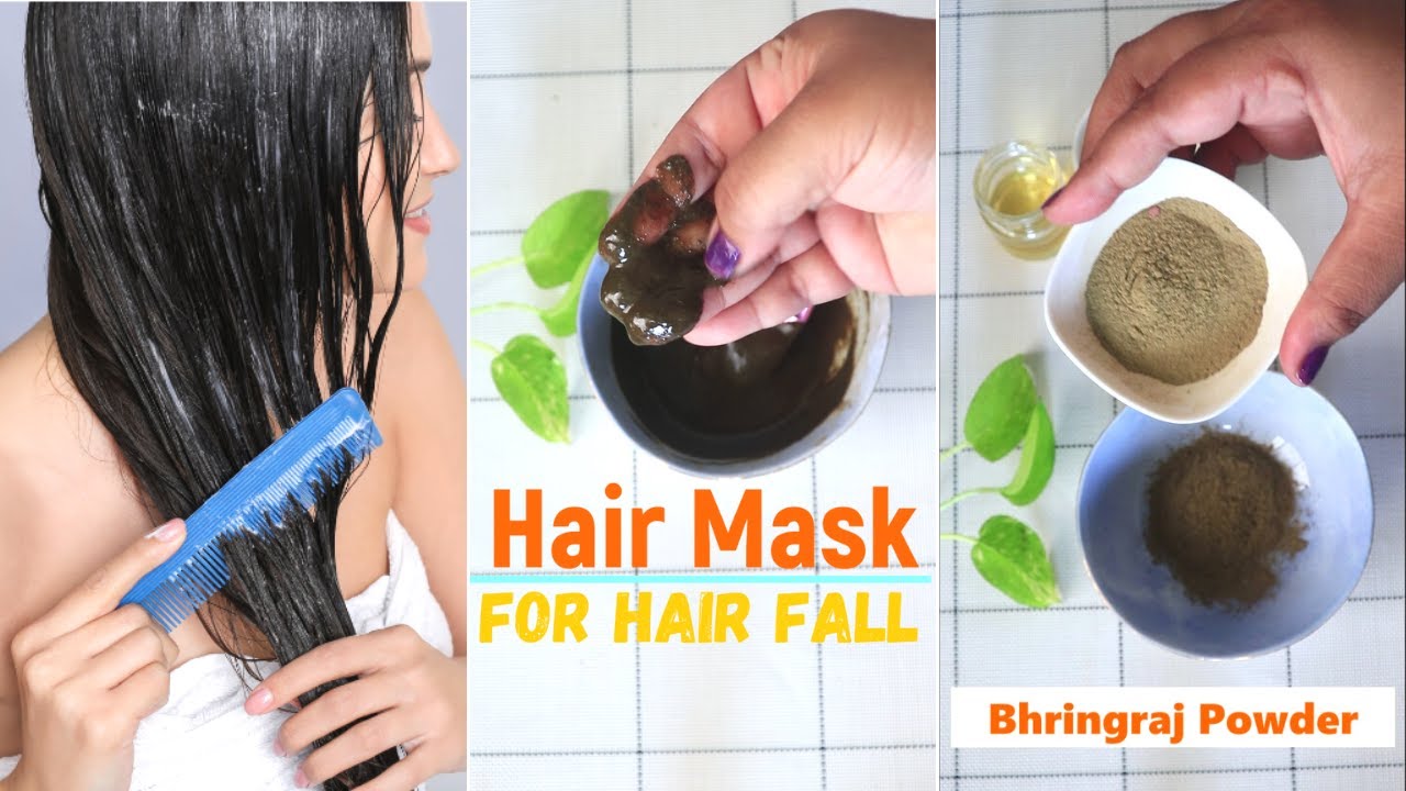 Ayurvedic Hair Mask (Brahmi & Bhringraj) powder to Reduce Hair Fall