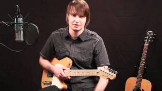Mike Westbrock discusses his guitar instruction style at Music Go Round, Woodbury, Mn