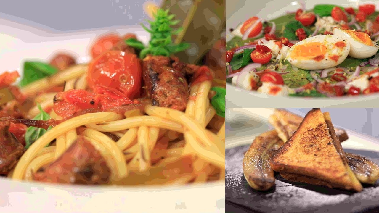 Crêpes d’épinard, Pâtes aux merguez, French toast -  Koujinetna Haka EP 19