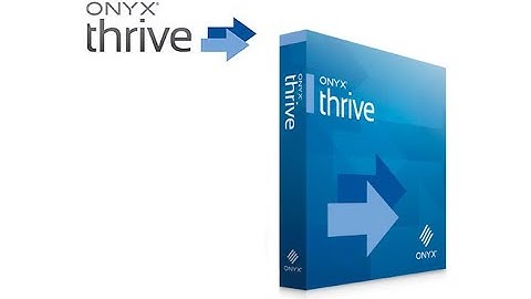 Onyx Thrive 21 Full Options Work Perfect Windows 10 64BIT