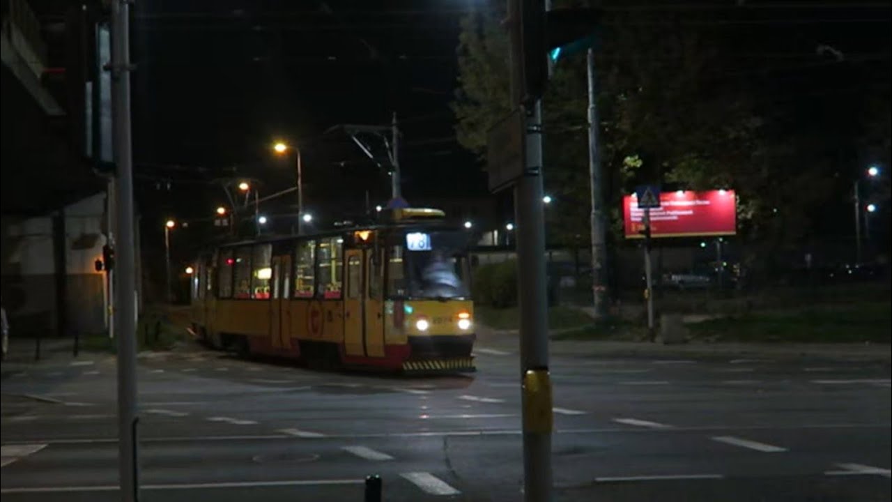Warszawa - Przejazd Konstal 105N2k #2066+2067 - Linia 78 