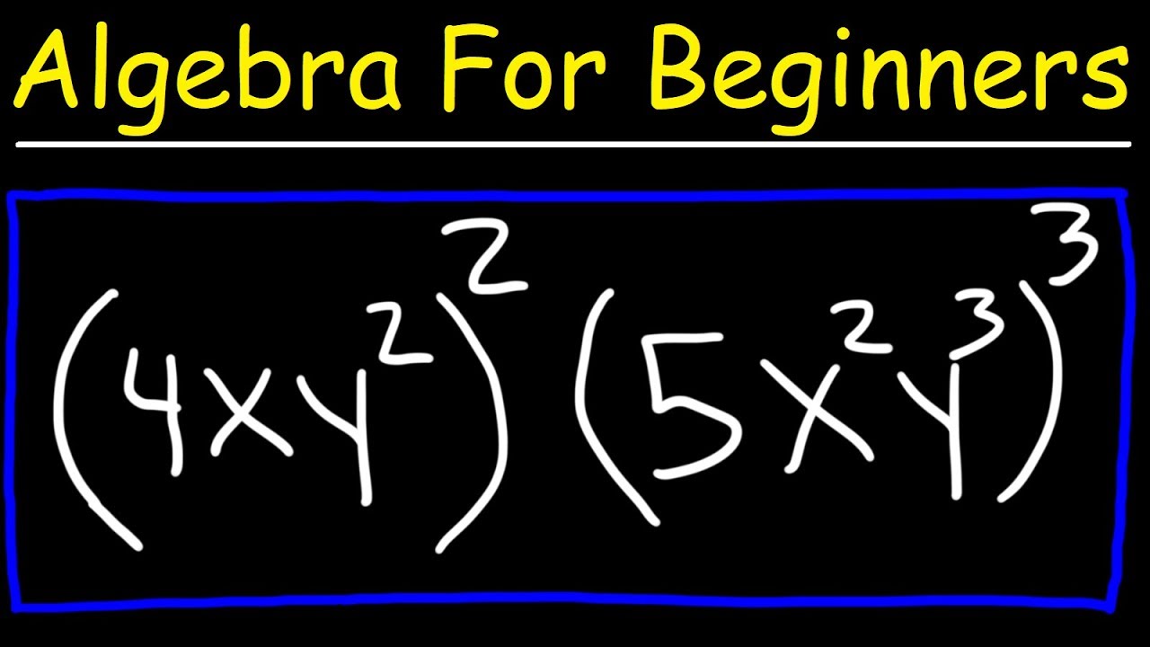 ⁣Algebra For Beginners - Basic Introduction