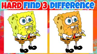 Hard Find the difference - SPONGEBOB | 100%Fail | Spot The Difference Ep - 23