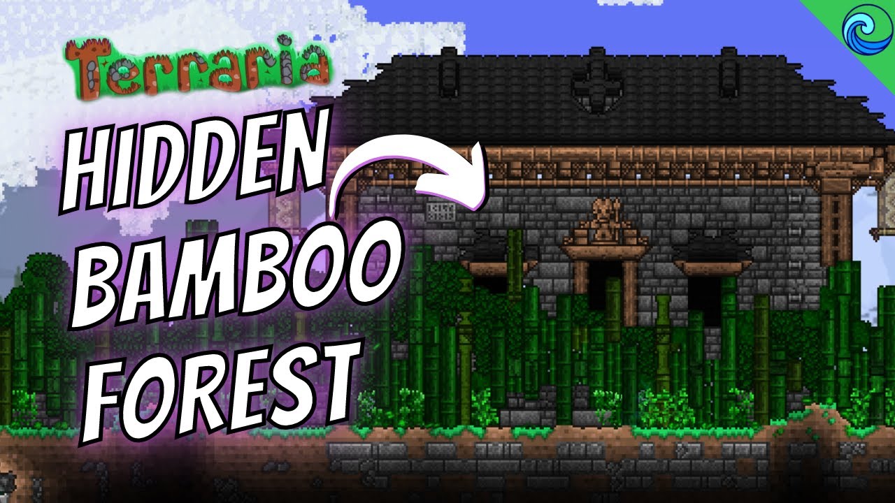 I built this Hidden Bamboo Forest in Terraria Terraria 1.4 Speed