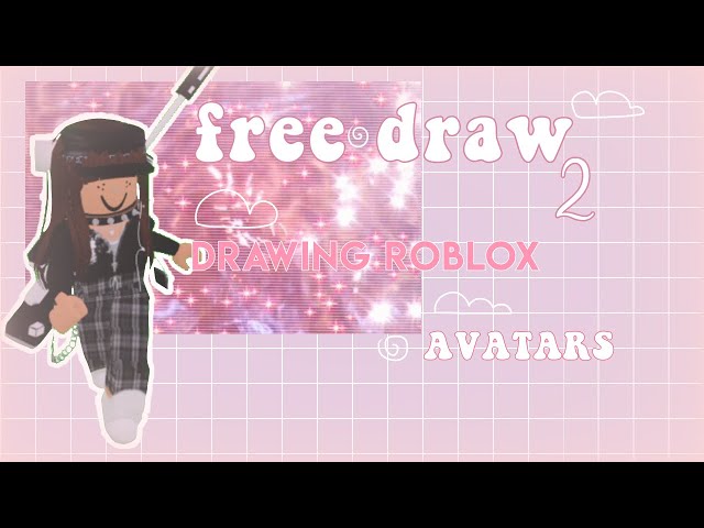 drew my avatar again 😻 #roblox #robloxart #robloxfreedraw #robloxfree, free draw 2